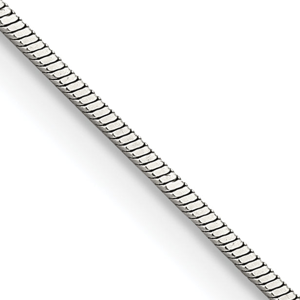 Chisel Stainless Steel Polished 1.5mm Square Snake 22 inch Chain