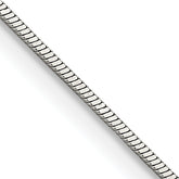 Chisel Stainless Steel Polished 1.5mm Square Snake 22 inch Chain