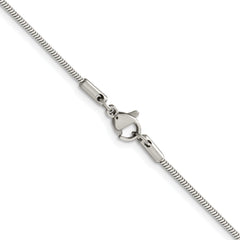 Chisel Stainless Steel Polished 1.8mm 22 inch Herringbone Chain