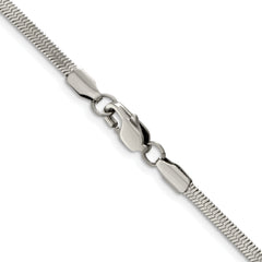 Chisel Stainless Steel Polished 3.3mm 22 inch Herringbone Chain