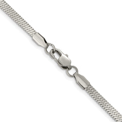 Chisel Stainless Steel Polished 3.4mm 22 inch Herringbone Chain