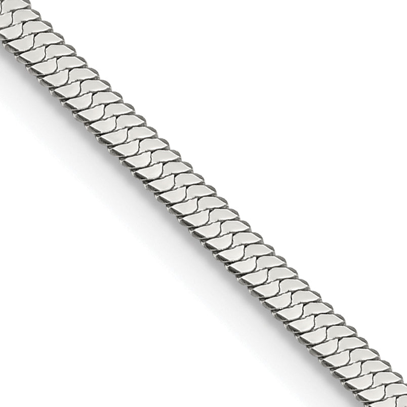 Chisel Stainless Steel Polished 3.4mm 22 inch Herringbone Chain