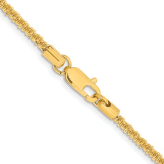 Chisel Stainless Steel Polished Yellow IP-plated 3mm 22 inch Cyclone Chain