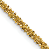 Chisel Stainless Steel Polished Yellow IP-plated 3mm 22 inch Cyclone Chain
