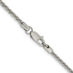 Chisel Stainless Steel Polished 3.3mm 22 inch Cyclone Chain