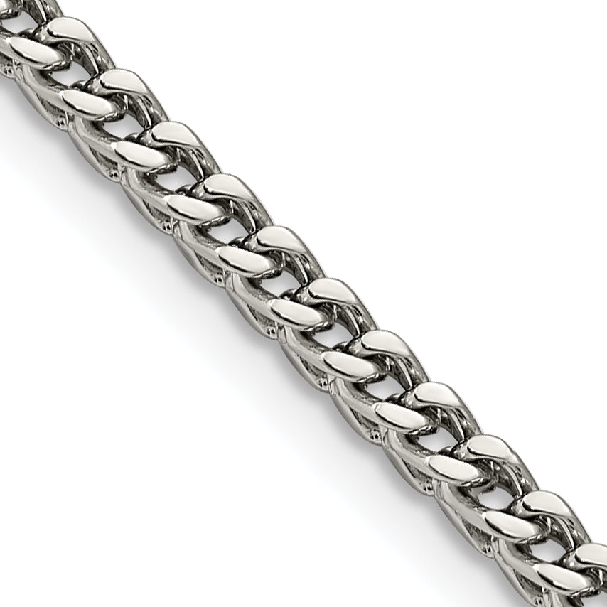 Chisel Stainless Steel Polished 4mm 22 inch Franco Chain