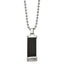 Preciosa Crystal Necklace in Black IP-Plated Stainless Steel, 22 Inch - Sophia Jewelers