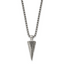 Chisel Stainless Steel Brushed Arrow Head Pendant on a 22 inch Box Chain Necklace