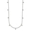 Chisel Crystal Station Necklace in Stainless Steel, 17.5 Inch - Sophia Jewelers