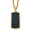 Chisel Men's Gold-Tone Polished Dog Tag Stainless Steel Box Chain Pendant Necklace 2.55mm - Sophia Jewelers