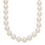 Polished Freshwater Cultured Pearl Knot Stainless Steel Necklace 10mm