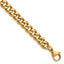 Polished Gold-Tone Stainless Steel Curb Chain Necklace 7mm