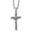 Men's Antiqued INRI Stainless Steel Box Chain Necklace 3mm
