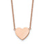 On Cable Necklace in Rose IP-Plated Stainless Steel, 16 Inch - Sophia Jewelers