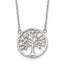 Polished Textured Stainless Steel Cable Chain Pendant Necklace 1mm