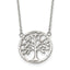 On Cable Necklace in Stainless Steel, Textured with Extender, 16 Inch - Sophia Jewelers