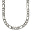 Figaro Chain Necklace in Stainless Steel, 8mm, 20 Inch - Sophia Jewelers