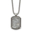 Chisel Jasper Dog Tag Necklace in Stainless Steel, 20 Inch - Sophia Jewelers