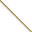 Polished Gold-Tone Stainless Steel Curb Chain Necklace 1.5mm