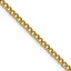 Polished Gold-Tone Stainless Steel Curb Chain Necklace 3mm