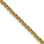 Polished Gold-Tone Stainless Steel Rolo Chain Necklace 3mm