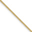 Gold-Tone Polished Snake Stainless Steel Chain Necklace 1.5mm