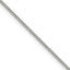 Polished Stainless Steel Curb Chain Necklace 1.5mm 18in