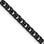 Polished Black Stainless Steel Curb Chain Necklace 5mm