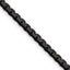 Polished Black Stainless Steel Box Chain Necklace 4mm