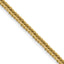 Polished Gold-Tone Stainless Steel Spiga (Wheat) Chain Necklace 3.2mm