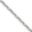 Polished Stainless Steel Paperclip Chain Necklace 2.2mm