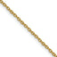 Polished Gold-Tone Stainless Steel Cable Chain Necklace 1.9mm