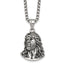 Antiqued Stainless Steel Rolo Chain Necklace
