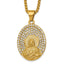 Sacred Heart Jesus Box Necklace in Stainless Steel, 24 Inch - Sophia Jewelers