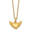 Gold-Tone Polished Heart Stainless Steel Necklace