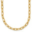Polished Gold-Tone Stainless Steel Paperclip Chain Necklace 4.25mm