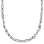 Polished Stainless Steel Paperclip Chain Necklace 3.25mm