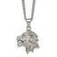 Polished Lion Stainless Steel Necklace 3mm