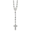 Polished Purple Cubic Zirconia Stainless Steel Necklace 4.35mm 21in