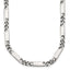 Fancy Chain Necklace in Stainless Steel, 4mm, 24 Inch - Sophia Jewelers