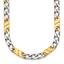 Polished Gold-Tone Stainless Steel Necklace 6mm 24in