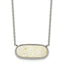 Polished Stainless Steel Necklace 17.5in