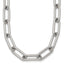 Polished Stainless Steel Paperclip Chain Necklace 8mm