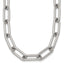Chisel Paperclip Chain Necklace in Stainless Steel, 8mm, 18 Inch - Sophia Jewelers