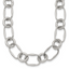 Polished Stainless Steel Open Link Chain Necklace 12.6mm