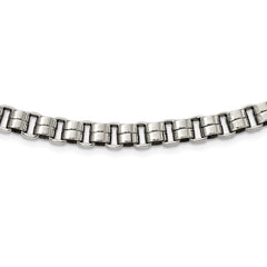 Stainless Steel Polished Rolo Chain Necklace, 24 Inch, 8mm Width, Lobster Clasp