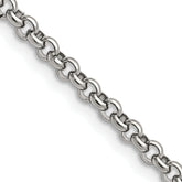 Chisel Stainless Steel Polished 3.9mm 24 inch Rolo Chain