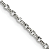 Chisel Stainless Steel Polished 3.2mm 20 inch Cable Chain