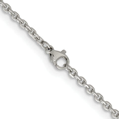 Chisel Stainless Steel Polished 2.7mm 22 inch Cable Chain