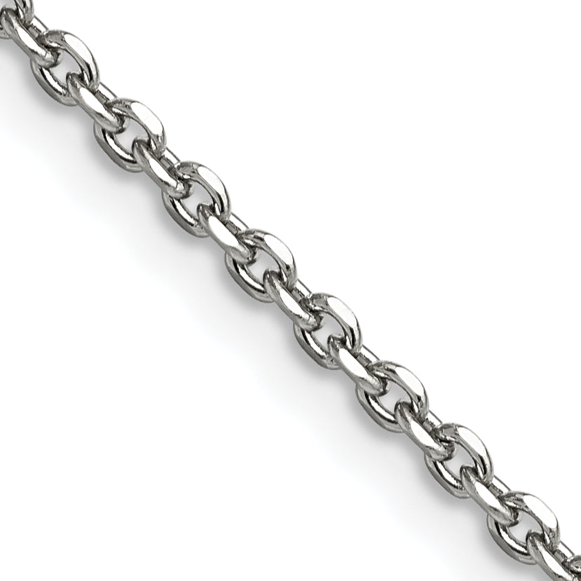 Chisel Stainless Steel Polished 2.7mm 22 inch Cable Chain